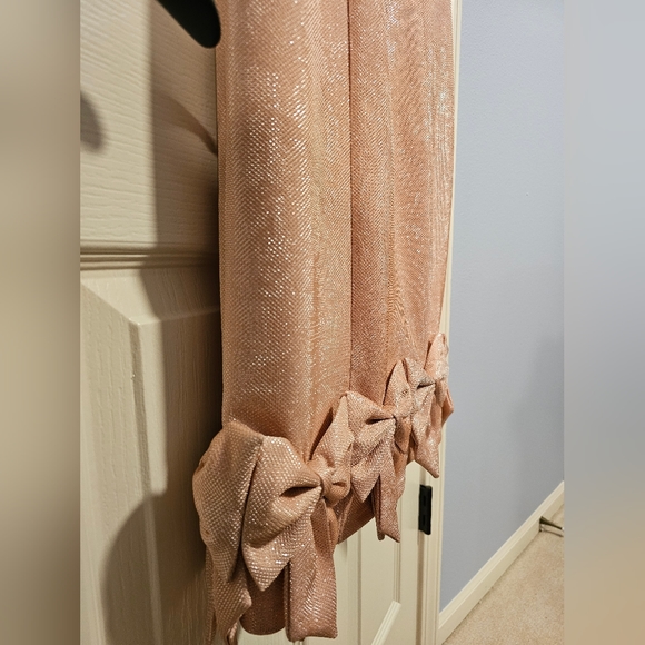 LM Collection Midi Bow Dress- Pink- Size 6 - Picture 7 of 14